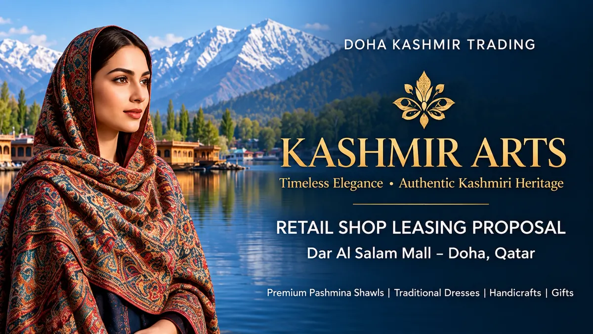 Traditional Kashmiri scarves