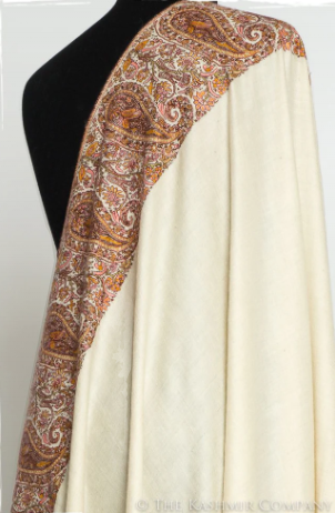 Embroidered Cashmere Shawl