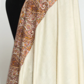 Embroidered Cashmere Shawl